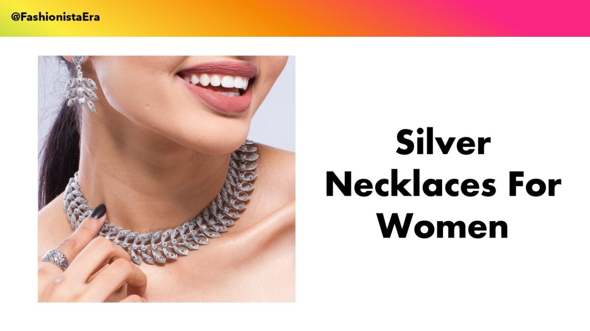 Silver necklace for women